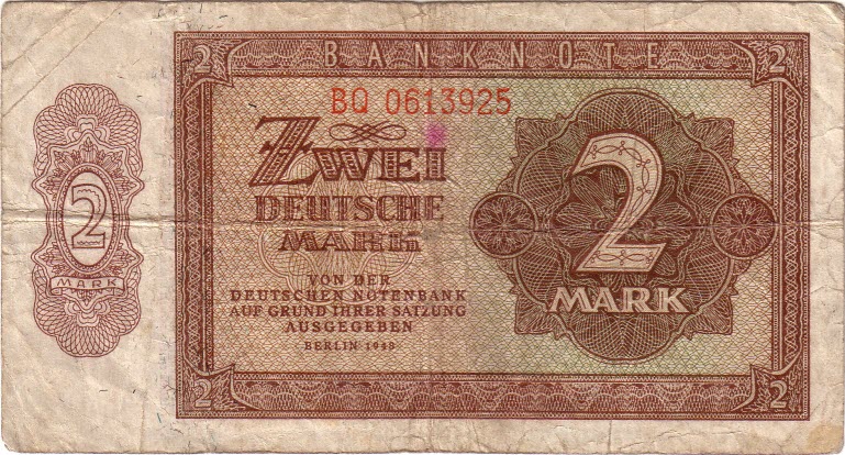 2 deutsche Mark der DDR